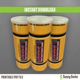 Monsters Inc. Scream Canister Can of Pringles Chips Wrapper